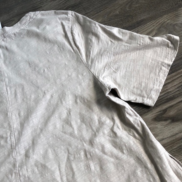 NWT Fresh Produce Lorna Short Sleeve Shirt Dress Cloud Grey Beige 1X Pockets - Picture 10 of 16